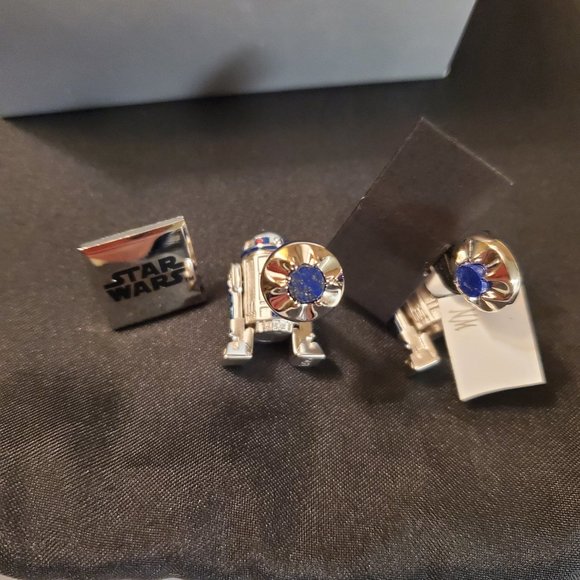 Neiman Marcus - Star Wars R2-D2 Sterling Silver Cuff Links - NWT ($495 in store) - Picture 13 of 16